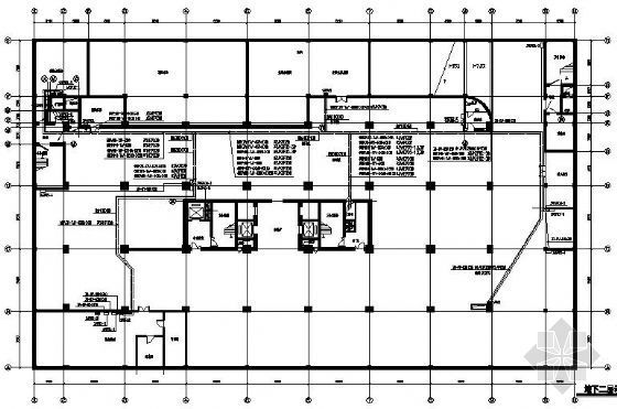 地下停车室平面图资料下载-某大厦地下室动力配电平面图
