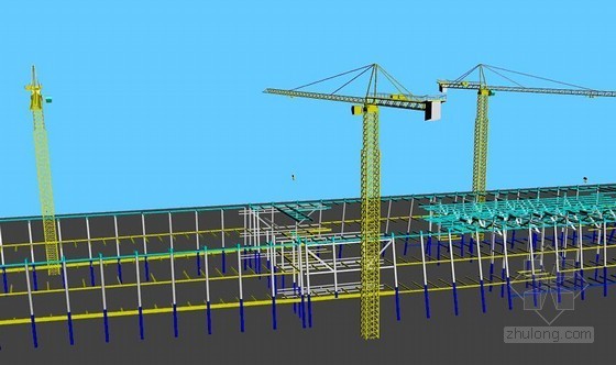 建筑工程钢结构工程施工方案(31页 附图)-吊装步骤 