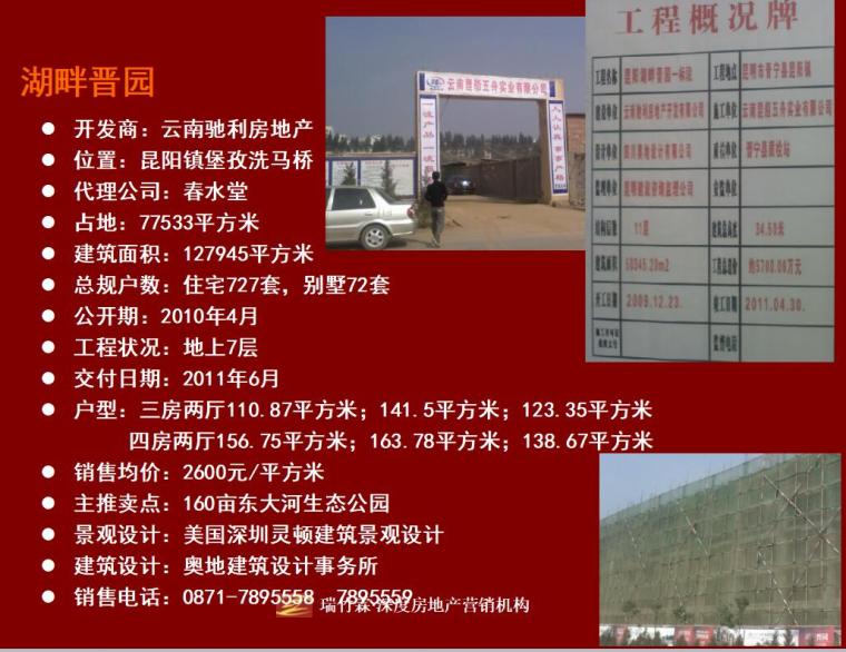 昆明晋宁县房地产市场调研报告（共157页）-湖畔晋园