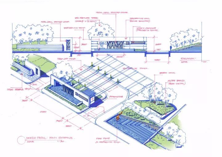 景观手绘方案设计稿！_22
