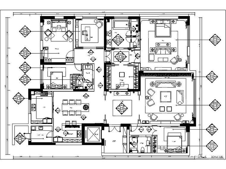 3层住宅完整设计资料下载-[福利]3套现代简约精致样板间完整设计施工图（含效果图+物料表）