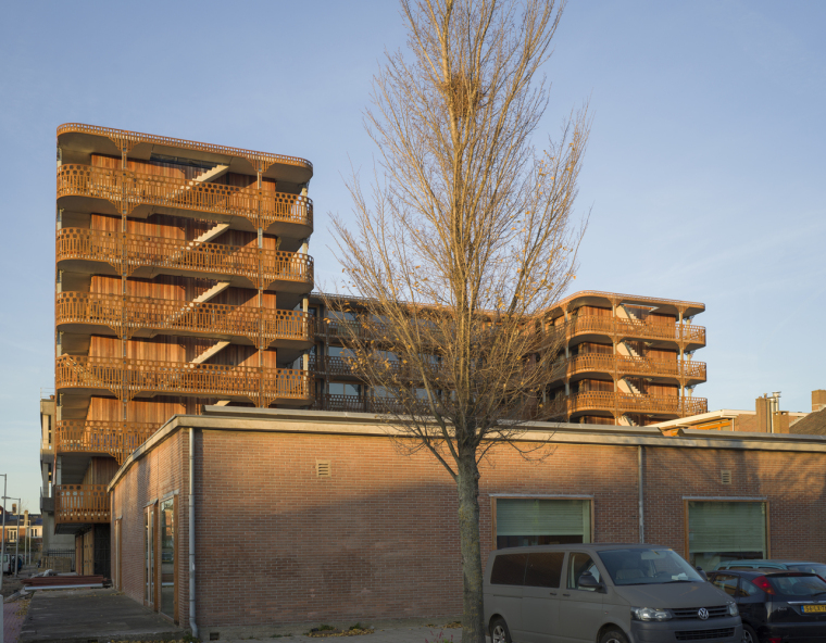 预制混凝土场资料下载-荷兰预制混凝土模块式的住宅