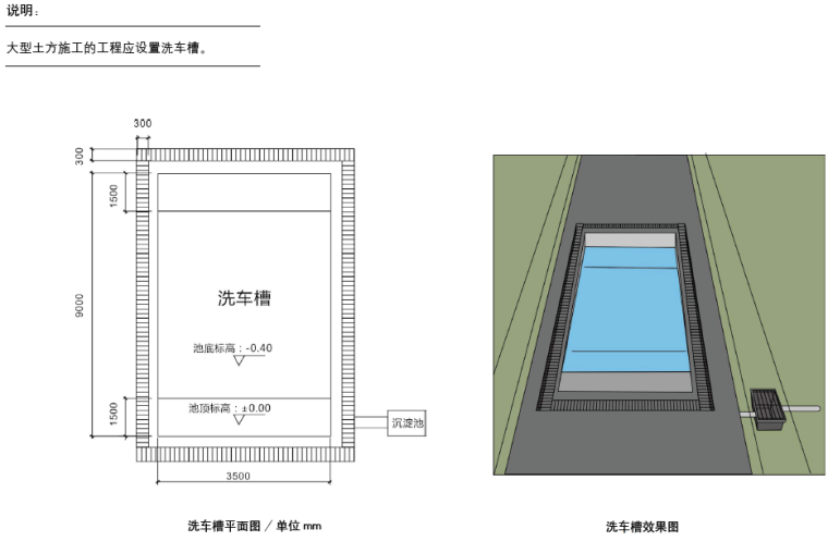 建筑工程文明施工与安全管理标准化图集PDF（138页，实例应用）-洗车槽