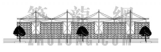构造柱剖面大样cad资料下载-休闲帐篷详图