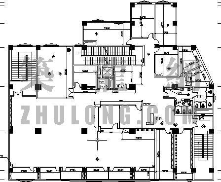 空气源热泵电气施工图资料下载-科技楼四层小型空调施工图