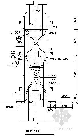 电缆桁架结构施工图资料下载-桁架广告牌结构施工图