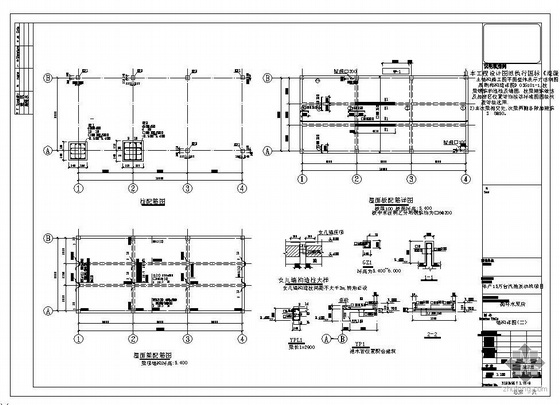 水泵cad结构图资料下载-湖南某汽油发动机项目循环水泵房结构图