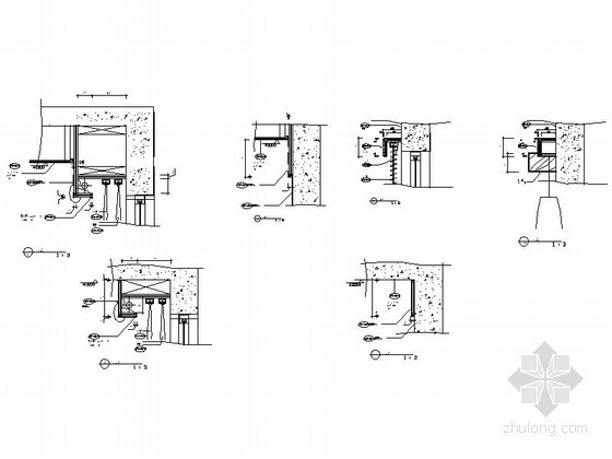 橱柜CAD设计图下载资料下载-窗帘盒CAD大样图下载