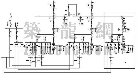 升压站CAD图纸资料下载-110KV升压站电气主接线图