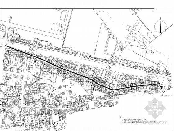 国道道路全套施工图cad资料下载-[四川]1.1公里市政道路给排水施工图纸