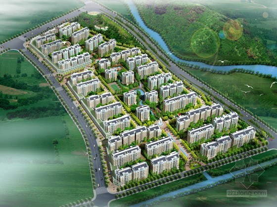 居住区详细规划图CAD资料下载-[杭州]某休闲度假社区中心村居住区修建性详细规划