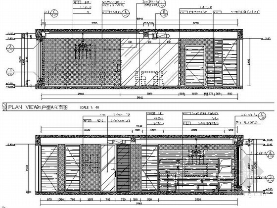 现代小户型客厅装修设计图资料下载-现代客厅立面图