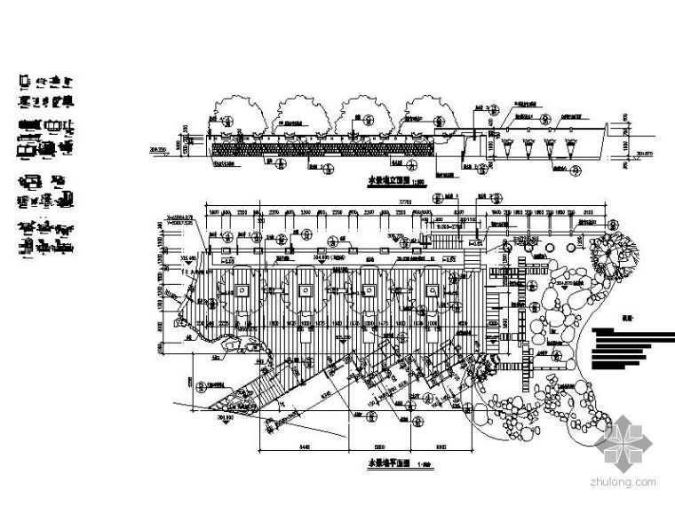 水景墙及木平台节点详图_2