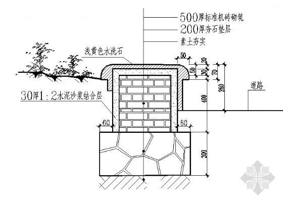园林花池节点大样资料下载-花池大样图