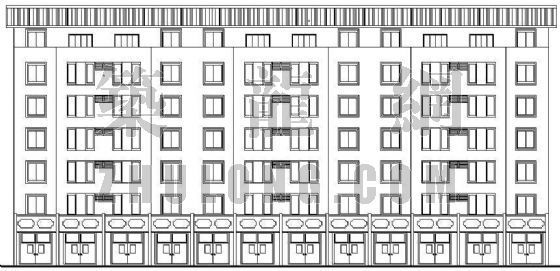 3层建筑设计方案资料下载-某小区住宅楼建筑设计方案（3）
