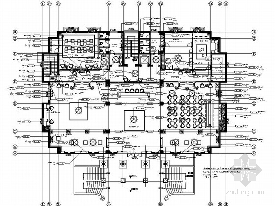 固定家具及活动家具资料下载-[辽宁]某花园小区欧陆风格售楼处室内装修图（含效果）