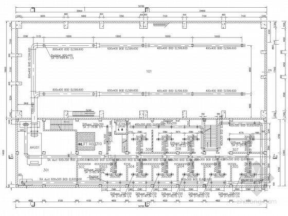 小型空调系统施工图资料下载-小型水电站空调通风系统全套设计施工图