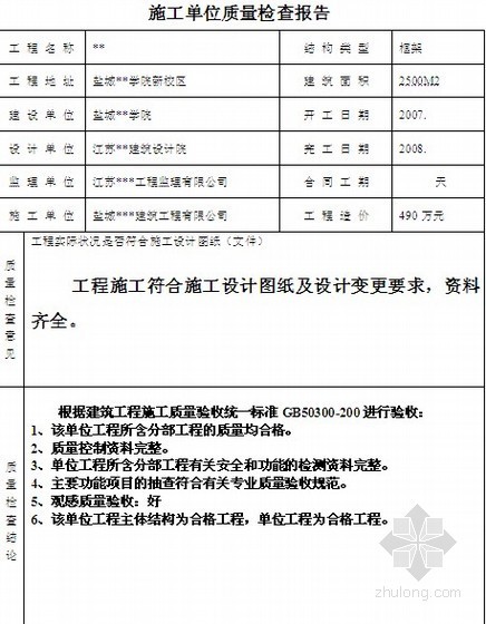 电力工程竣工验收申请表资料下载-竣工验收报告、申请表