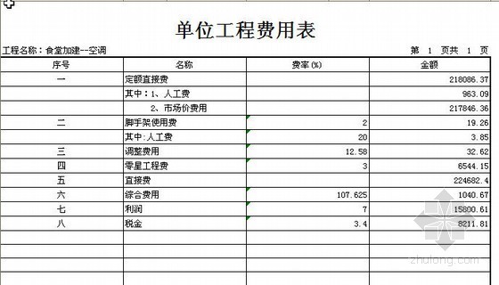 西藏某学校建设项目建安工程概算实例- 