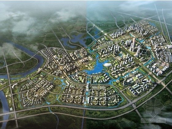 现代田园城市设计资料下载-[四川]国际现代知名地产区概念性规划设计方案文本