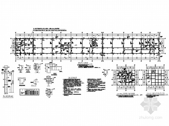 工厂门卫图纸资料下载-[重庆]三层框架结构工厂辅助车间及设备用房结构施工图