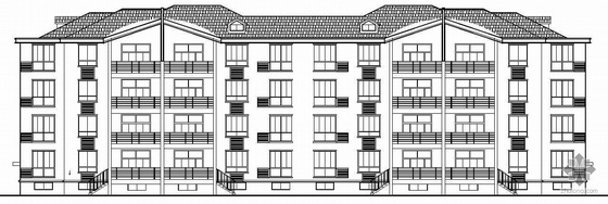 四层花园住宅设计资料下载-某新加坡花园四层住宅楼建筑施工图