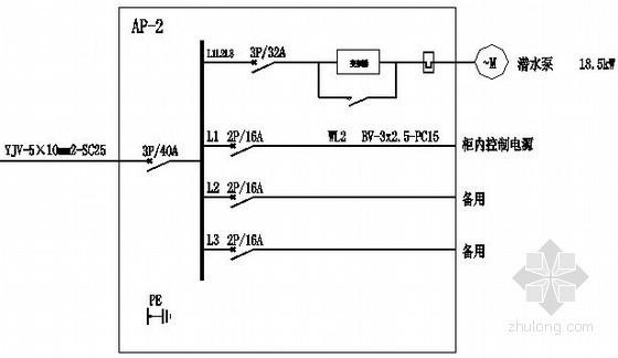 [河南]某小型泵房电气施工图纸- 