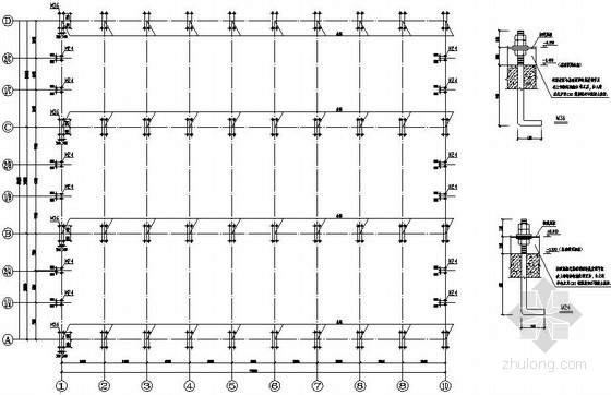 15米跨门式钢结构资料下载-[新疆]某60米跨钢结构制造车间结构施工图(含吊车梁)