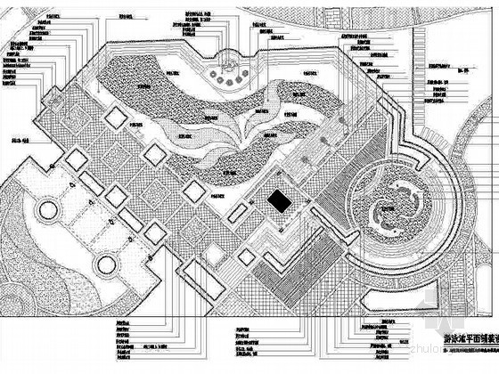 著名景观广场设计资料下载-深圳某著名小区景观设计施工图