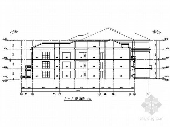[杭州]西湖区某四层法式奢华花园洋房建筑施工图- 