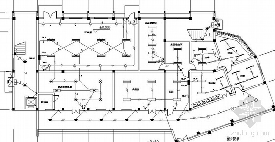 医院附属建筑图纸CAD资料下载-某四层医院附属楼电气图纸