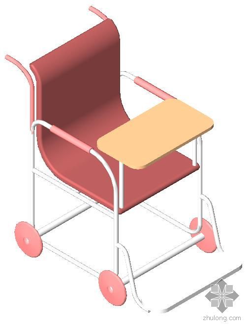 cad轮椅模型资料下载-轮椅
