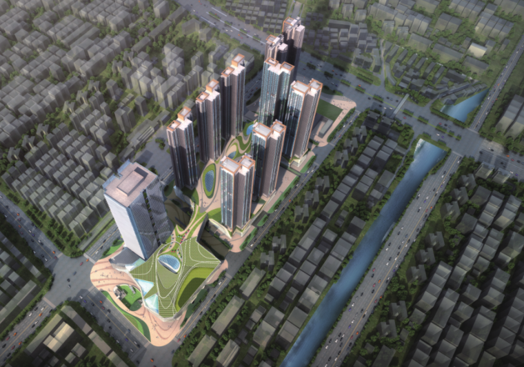 老城商业中心城市设计资料下载-[深圳]绿色生态商业中心城市更新项目