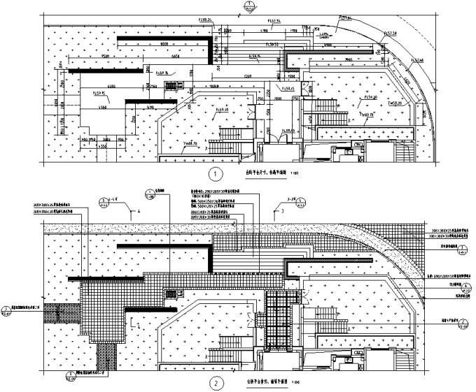 [湖南]山水洲城生态花园商住别墅景观设计全套施工图（附景观效果图）-台阶平台设计详图