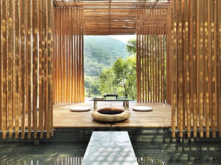 su禅意景观元素资料下载-建筑的竹元素，尽显中式禅意！