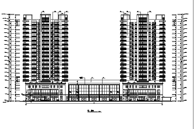 七层商住楼建筑施工图资料下载-[西安]18层框架剪力墙结构商住楼建筑施工图（含人防）