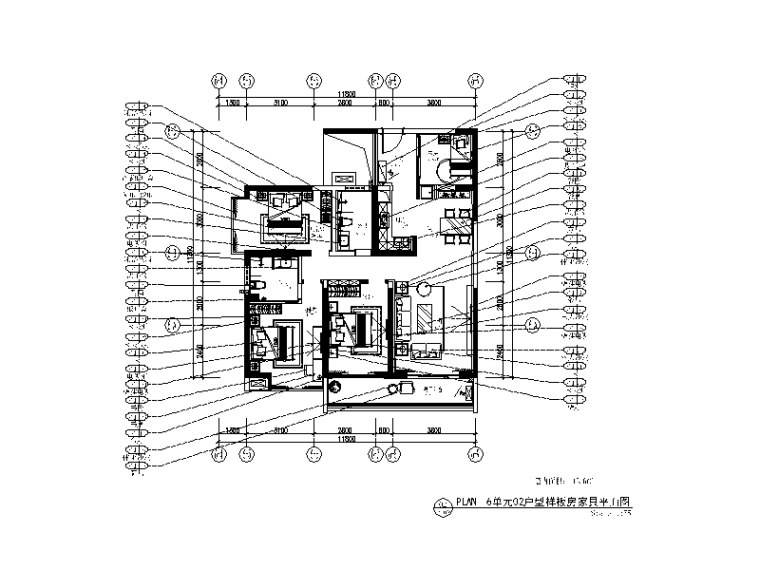 广东园林植物CAD资料下载-[广东]简欧风格样板房CAD施工图（含实景图）