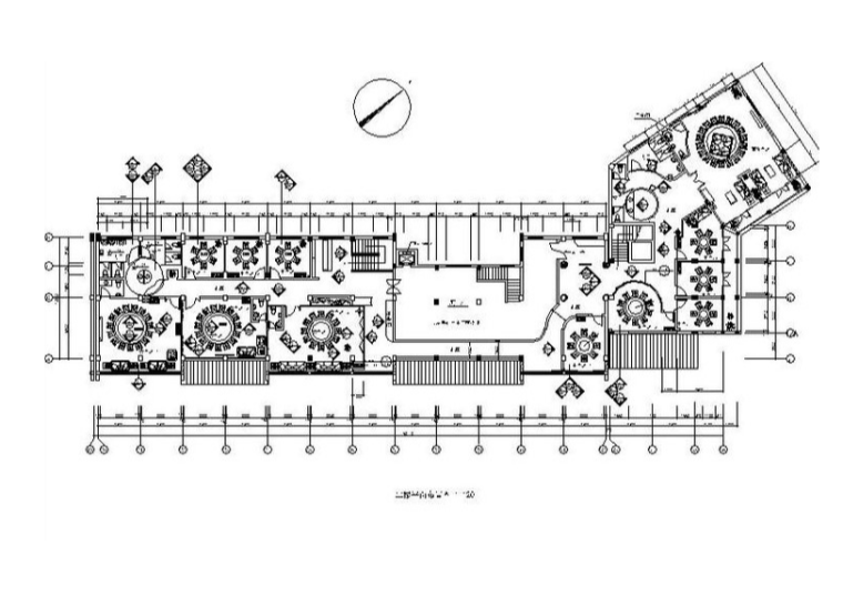 中式餐饮建筑室内设计资料下载-[浙江]经典中式风格餐厅室内设计施工图