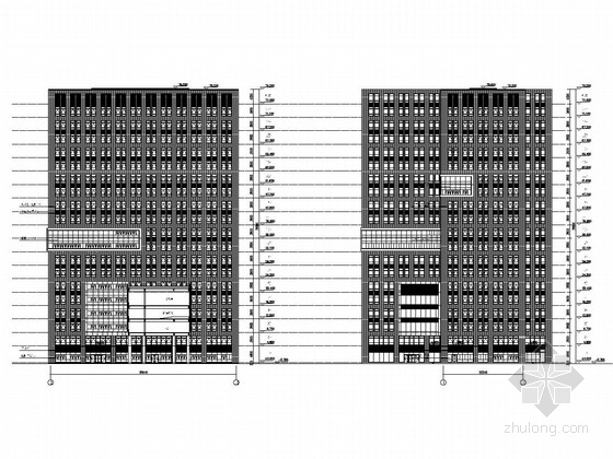 科技楼建筑施工图资料下载-[南京]19层框架剪力墙结构重点大学科技楼结构施工图（含建施）