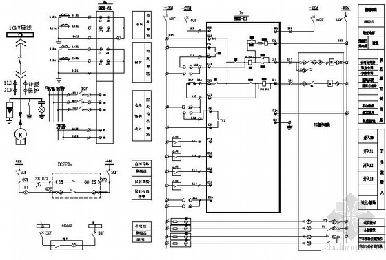 高压电机控制柜原理图资料下载-6kV电动机保护原理图