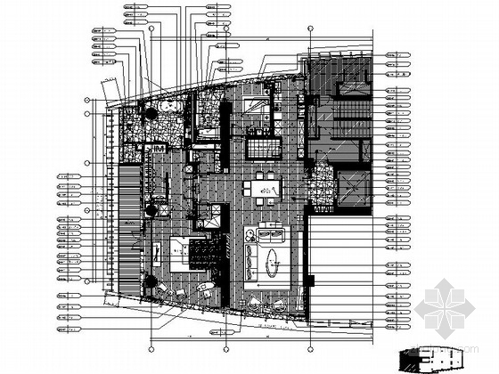 小户型公寓样板间效果图资料下载-[上海]简约欧式小户型样板间装修CAD施工图（含效果图）