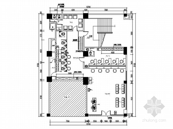 办公室装饰弱电图资料下载-[四川]某水务集团现代办公室装修图（含效果）