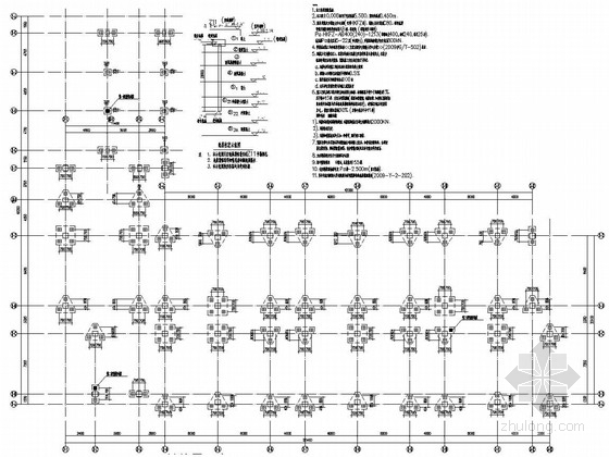 四层框架结构中学实验楼资料下载-上海四层框架结构实验楼结构施工图