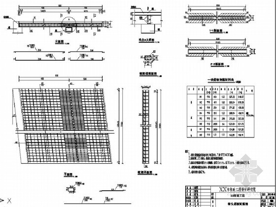 预应力梁配筋图资料下载-简支板梁桥桥头搭板配筋图