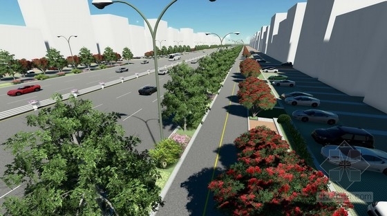 城市小巷绿化景观方案资料下载-[海南]城市道路景观绿化方案设计