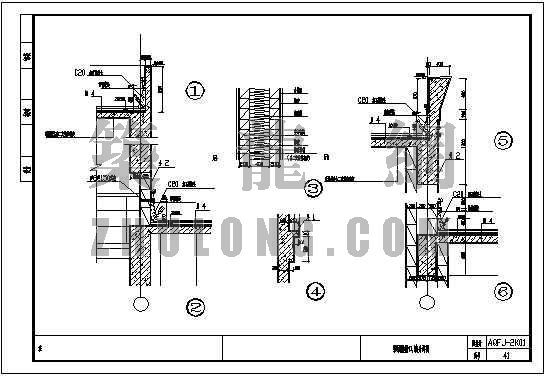 框架建筑墙身详图资料下载-檐口、墙身详图