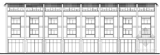 2层复式商铺建筑方案资料下载-某四层商铺建筑扩初图