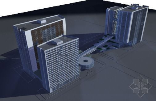 低层办公建筑平面方案资料下载-高层办公建筑