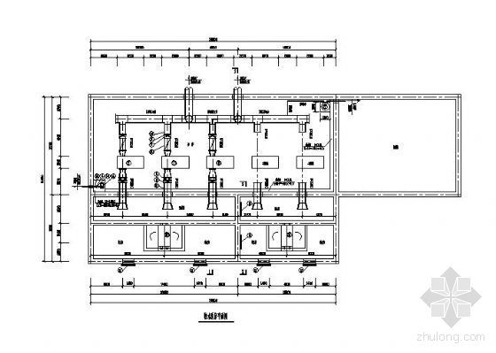 输水管网取水泵站施工方案资料下载-某取水泵站设计图
