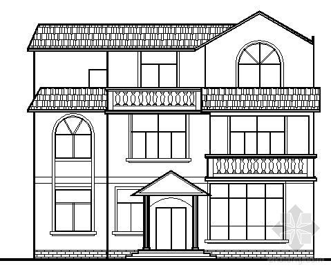 别墅三层中式方案图资料下载-某三层别墅建筑方案图